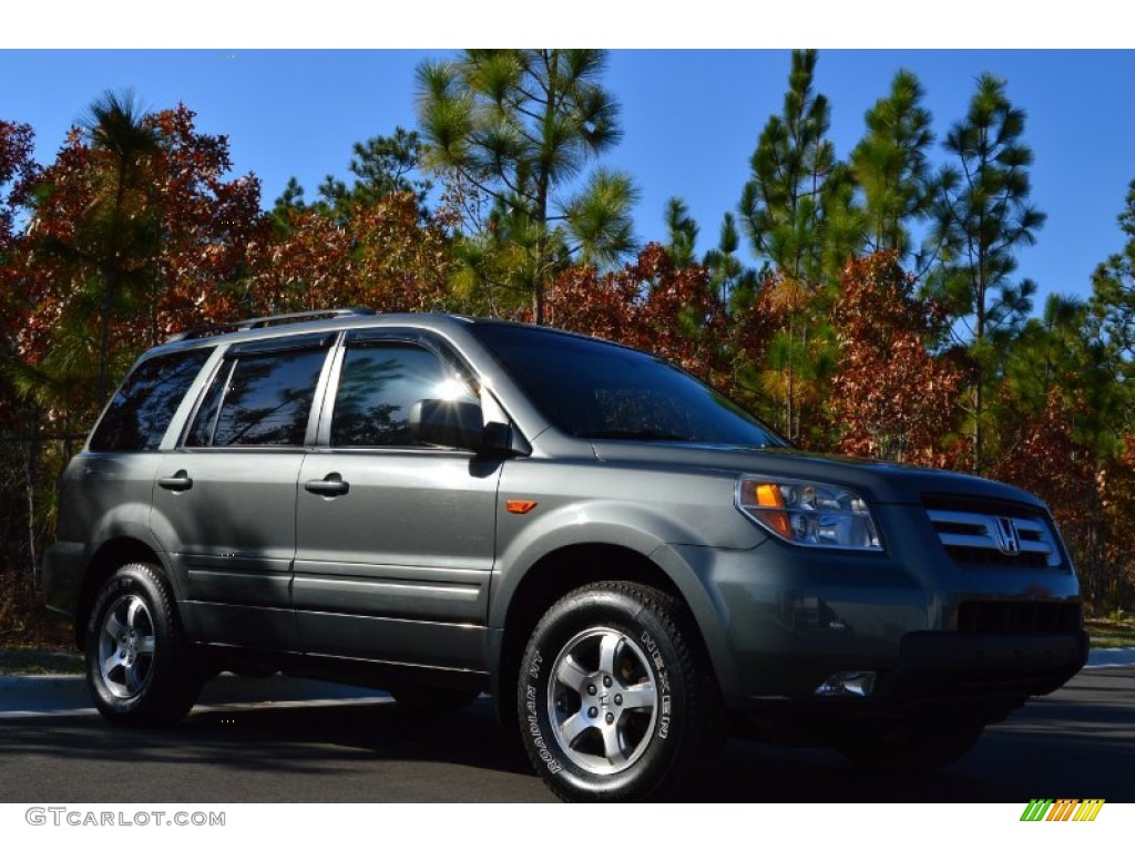 Gray Interior 2008 Honda Pilot EX-L Photo #99368089
