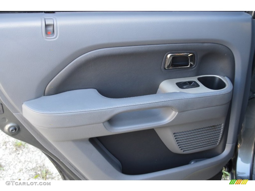 2008 Honda Pilot EX-L Gray Door Panel Photo #99368566