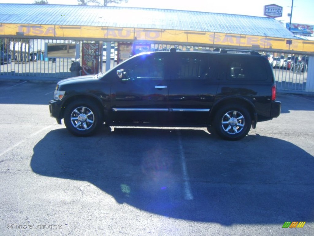 2006 QX 56 - Liquid Onyx / Willow photo #2