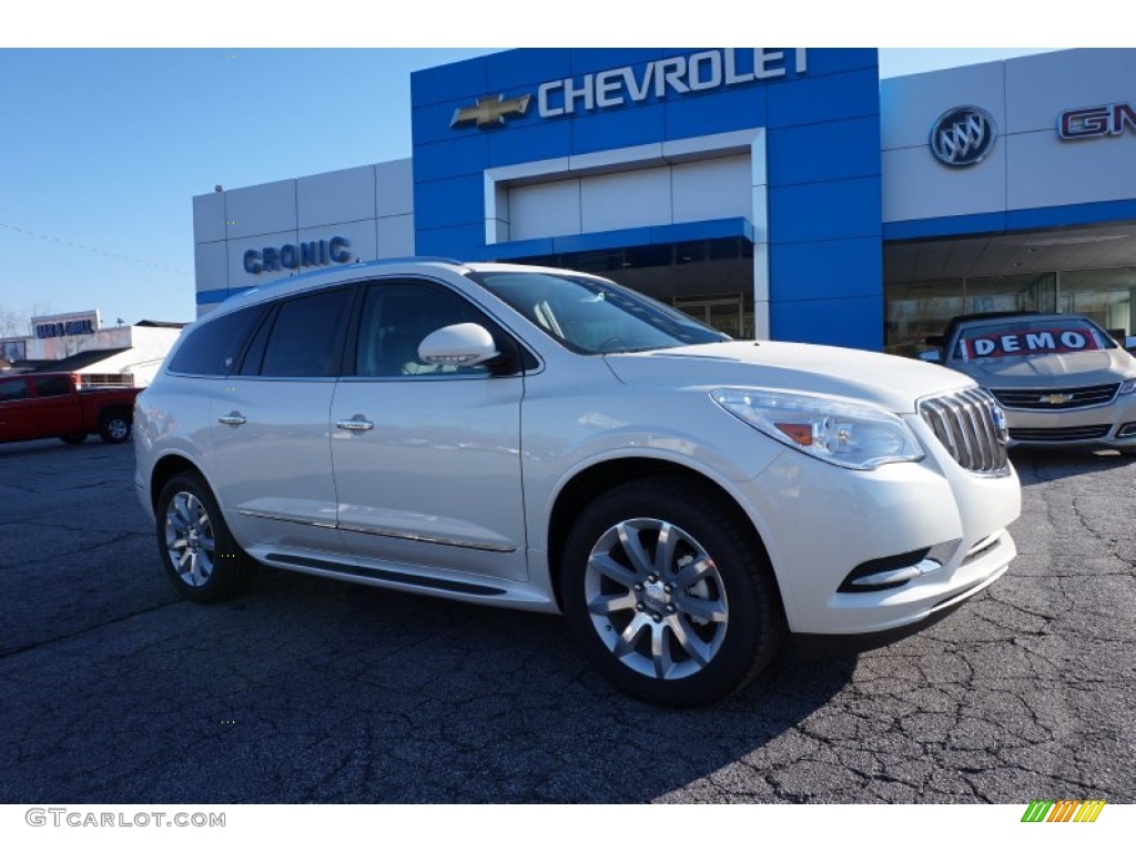 White Diamond Tricoat Buick Enclave