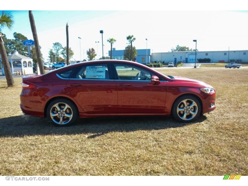 2015 Fusion SE - Ruby Red Metallic / Charcoal Black photo #4