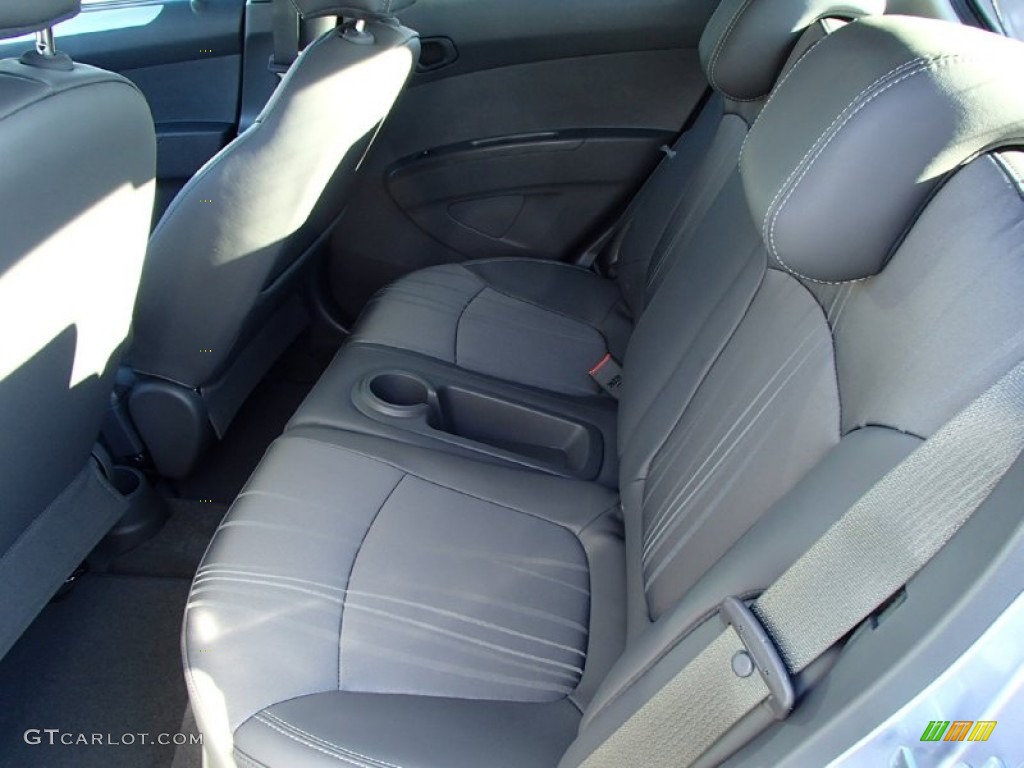 Silver/Blue Interior 2015 Chevrolet Spark LT Photo #99372850