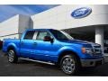 2014 Blue Flame Ford F150 XLT SuperCrew  photo #1