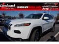 2015 Bright White Jeep Cherokee Limited  photo #1