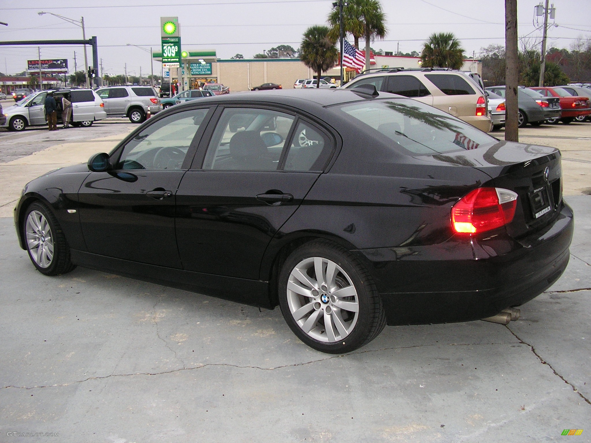 2006 3 Series 325i Sedan - Jet Black / Black photo #5