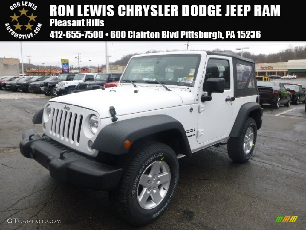 2015 Wrangler Sport 4x4 - Bright White / Black photo #1