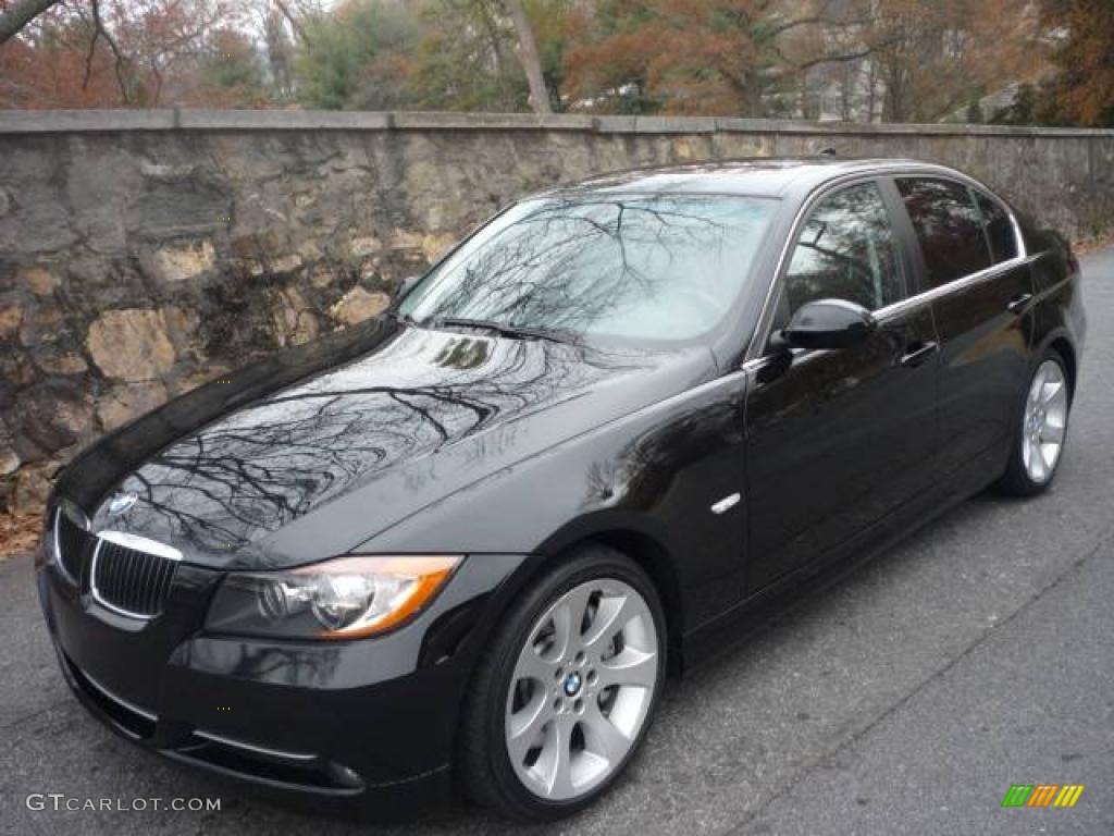 2007 3 Series 335i Sedan - Jet Black / Black photo #2