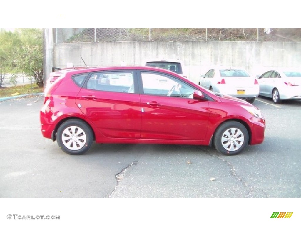 Boston Red 2015 Hyundai Accent GS 5-Door Exterior Photo #99380993