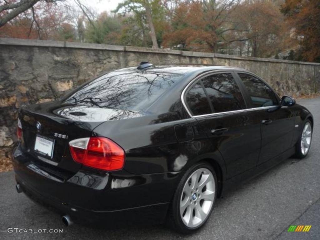 2007 3 Series 335i Sedan - Jet Black / Black photo #3