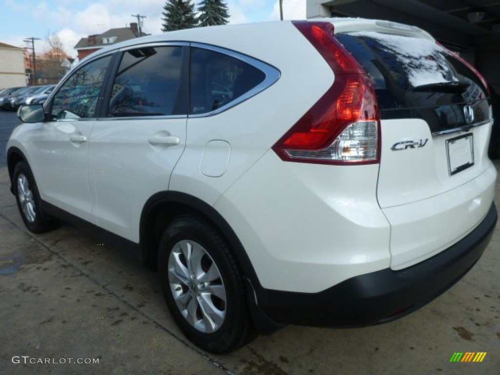 2012 CR-V EX 4WD - White Diamond Pearl / Beige photo #10