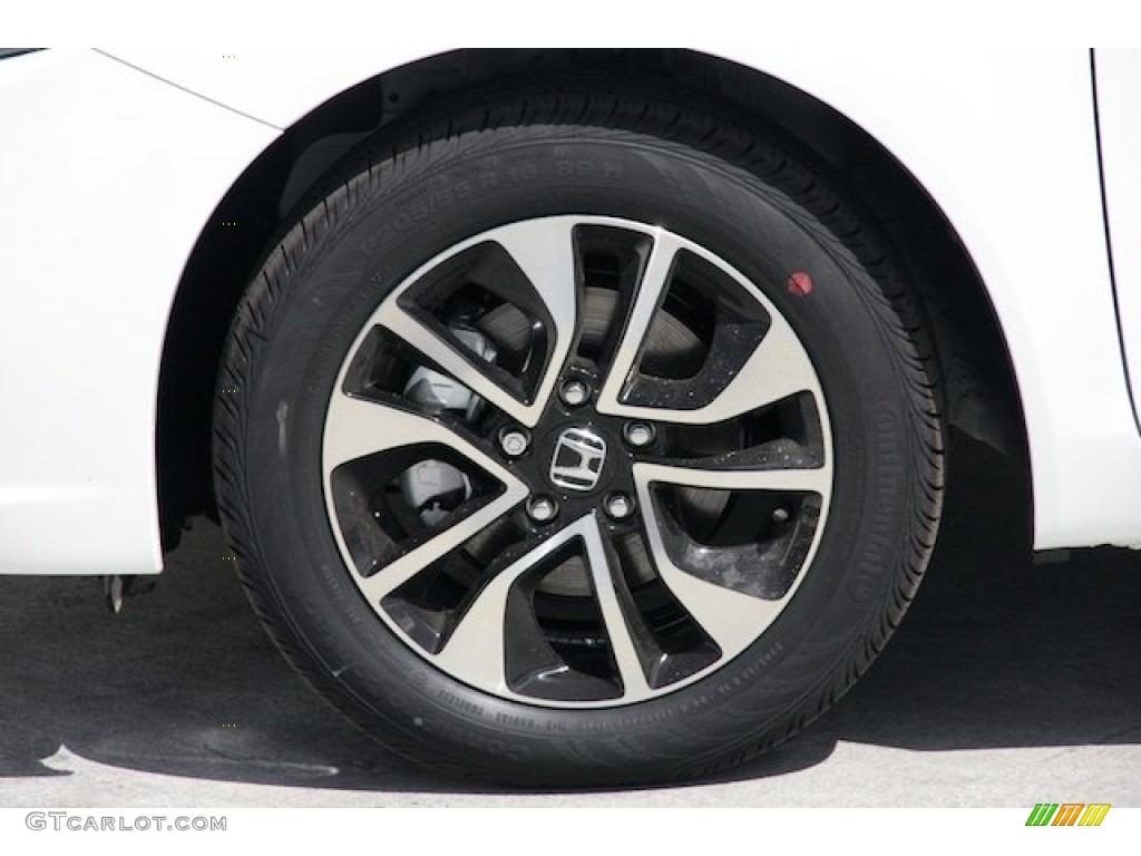2014 Civic EX Sedan - Taffeta White / Beige photo #8