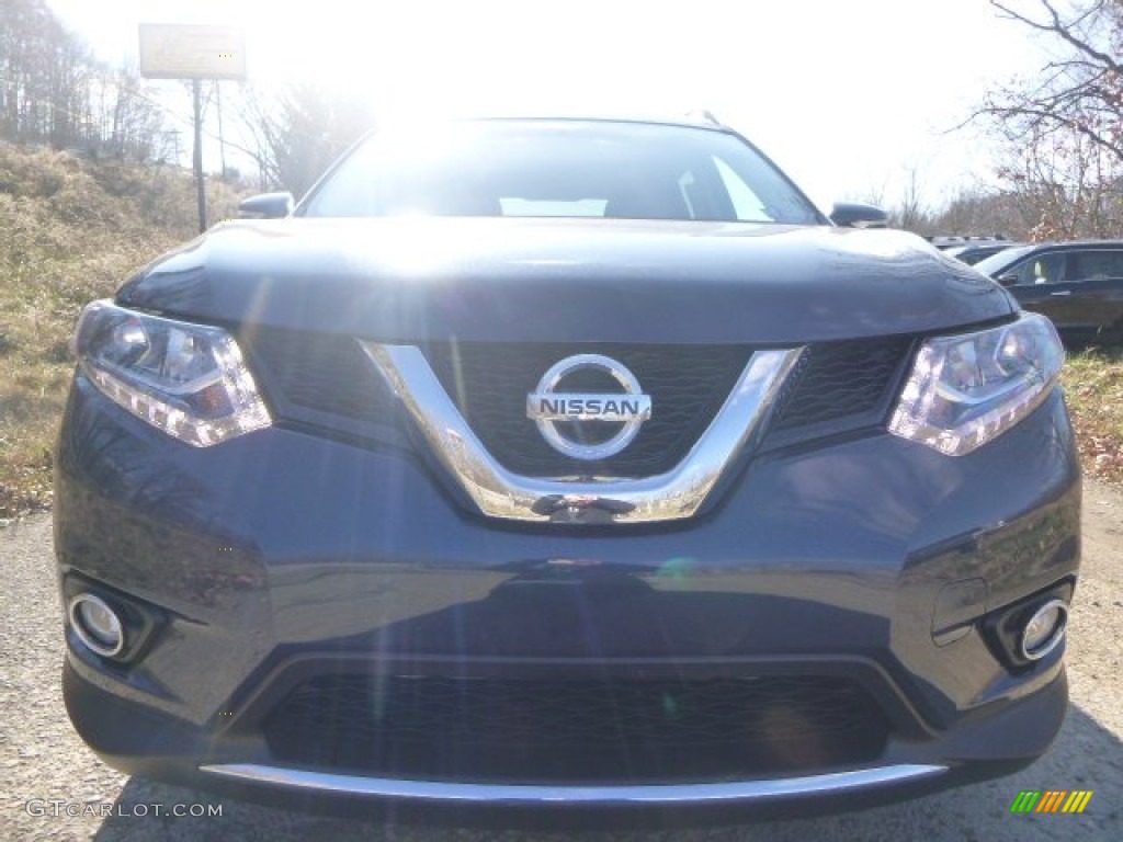 2015 Rogue SL AWD - Arctic Blue Metallic / Almond photo #7