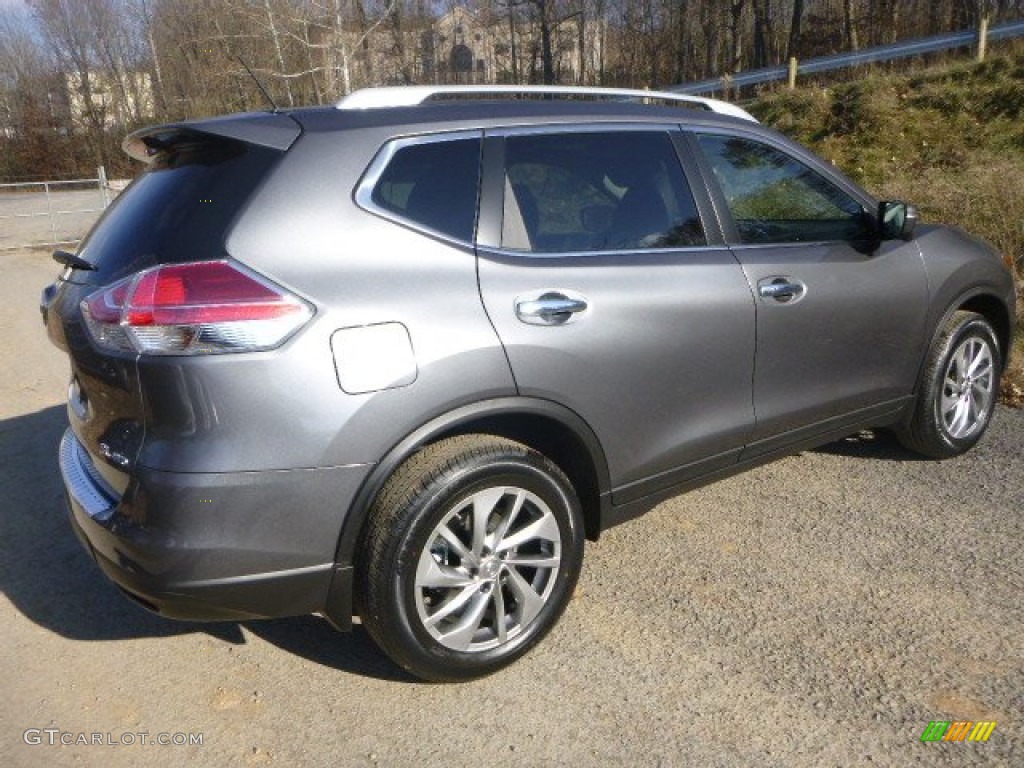 2015 Rogue SL AWD - Gun Metallic / Charcoal photo #3