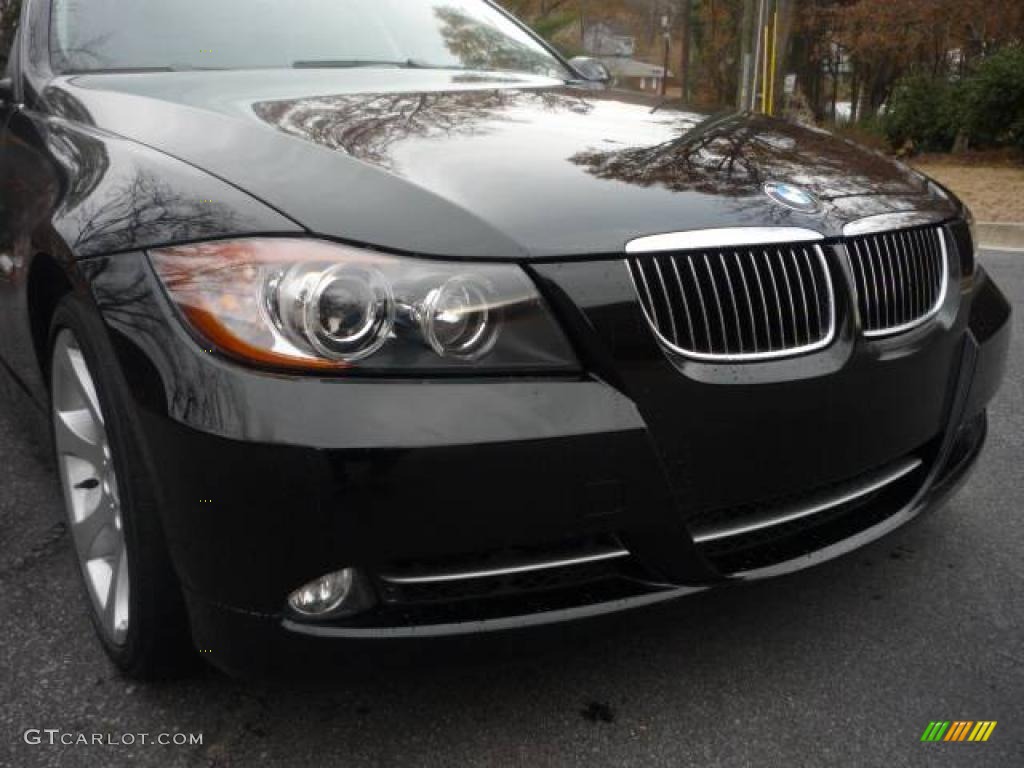 2007 3 Series 335i Sedan - Jet Black / Black photo #13
