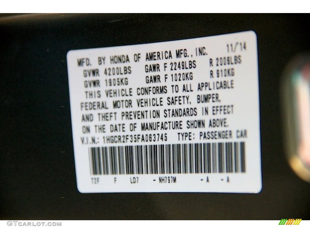 2015 Accord LX Sedan - Modern Steel Metallic / Black photo #20