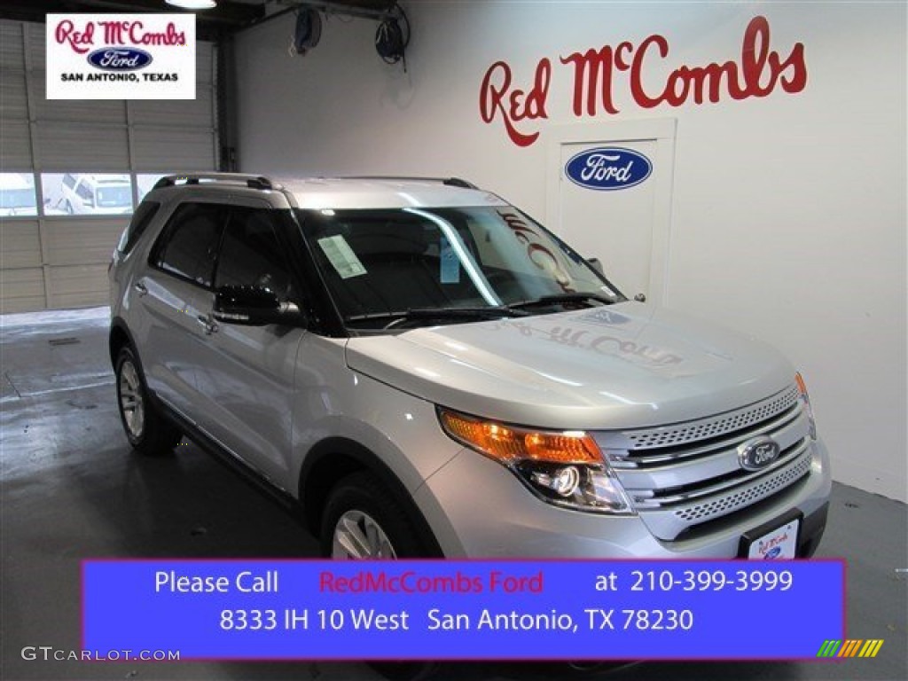 2015 Explorer XLT - Ingot Silver / Charcoal Black photo #1