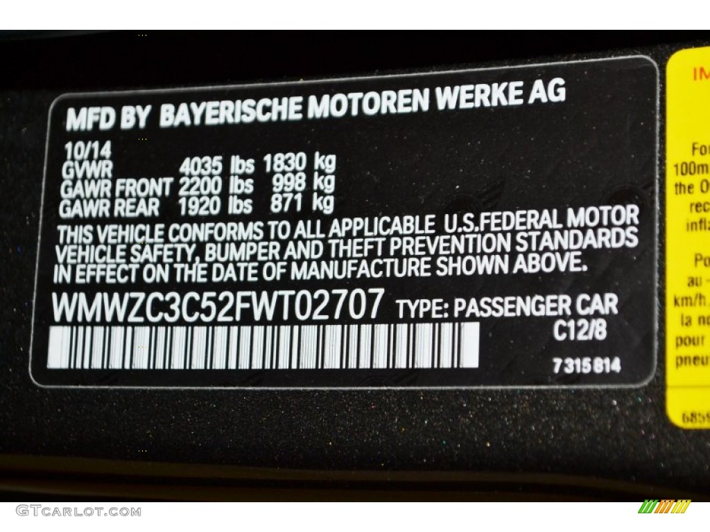 2015 Countryman Color Code C12 for Midnight Gray Metallic Photo #99390560