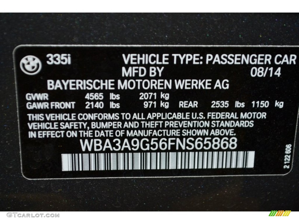 2015 3 Series 335i Sedan - Mineral Grey Metallic / Coral Red/Black photo #5
