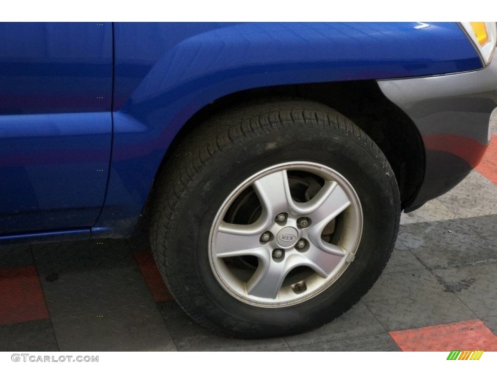 2008 Sportage LX - Smart Blue Metallic / Black photo #40