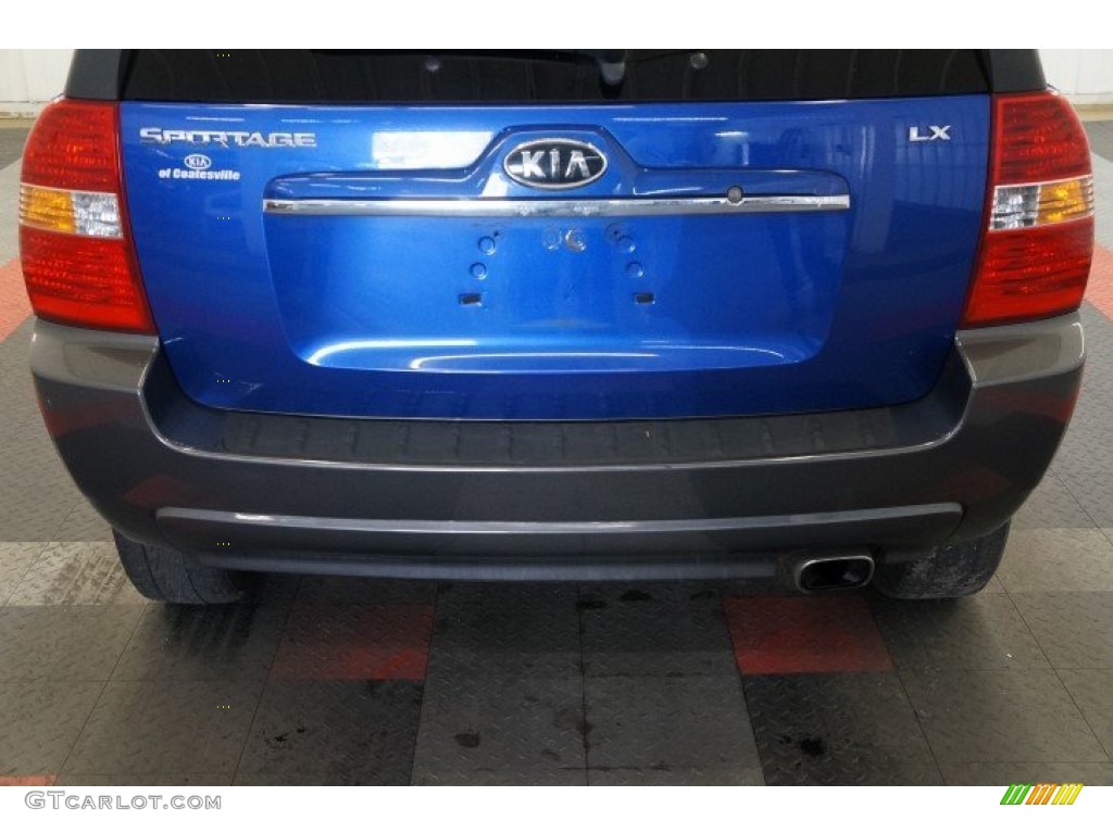 2008 Sportage LX - Smart Blue Metallic / Black photo #51