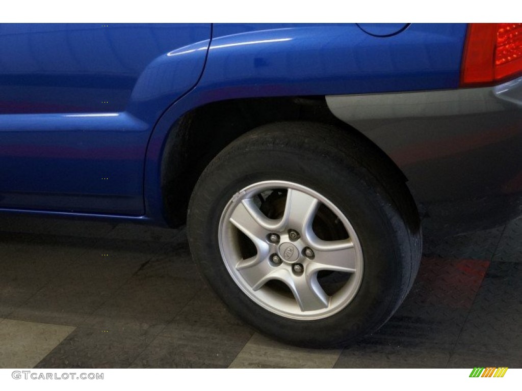 2008 Sportage LX - Smart Blue Metallic / Black photo #53