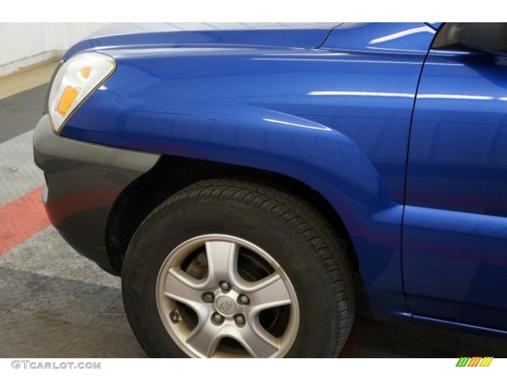 2008 Sportage LX - Smart Blue Metallic / Black photo #59