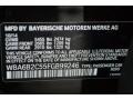  2015 6 Series 650i Gran Coupe BMW Individual Ruby Black Metallic Color Code X03