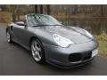 2004 Seal Grey Metallic Porsche 911 Turbo Cabriolet  photo #8