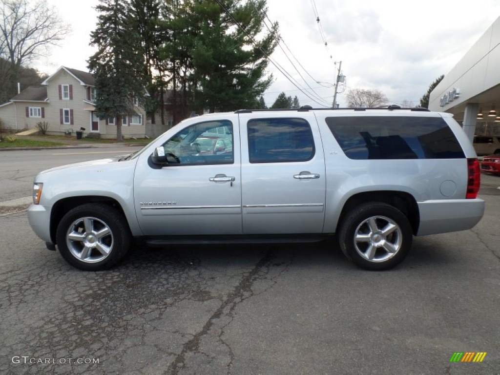 2013 Suburban LTZ 4x4 - Silver Ice Metallic / Ebony photo #1