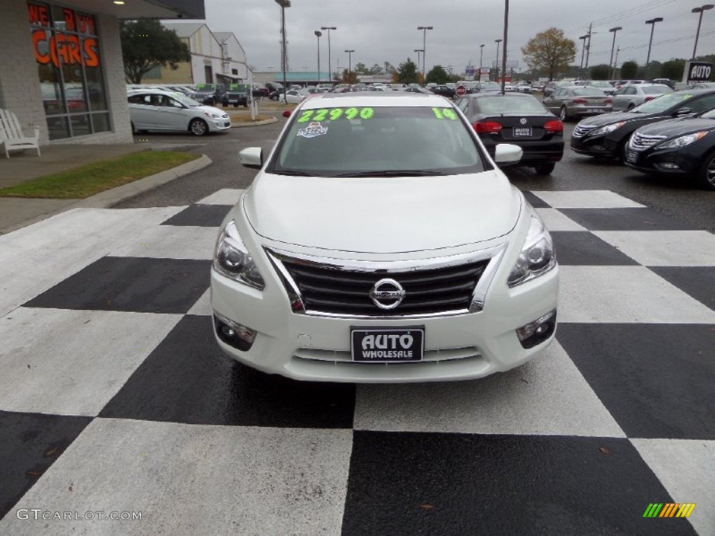 2014 Altima 2.5 SL - Pearl White / Charcoal photo #2