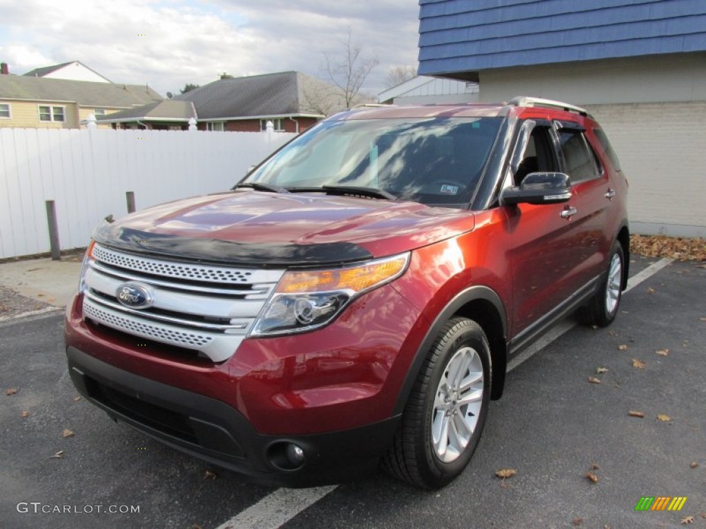 2014 Explorer XLT 4WD - Sunset / Charcoal Black photo #10