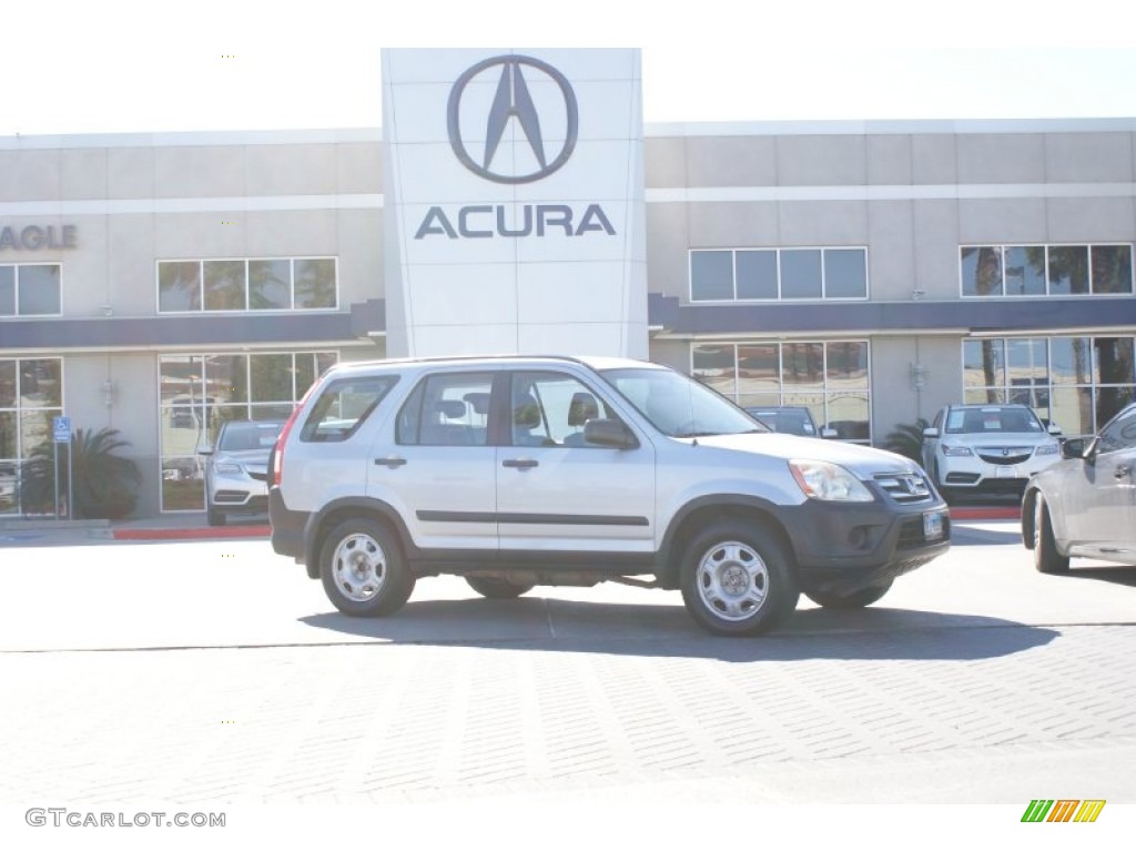 2005 CR-V LX - Satin Silver Metallic / Black photo #2