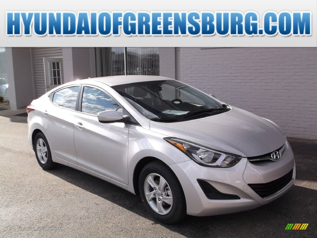 2015 Elantra SE Sedan - Shimmering Air Silver / Gray photo #1