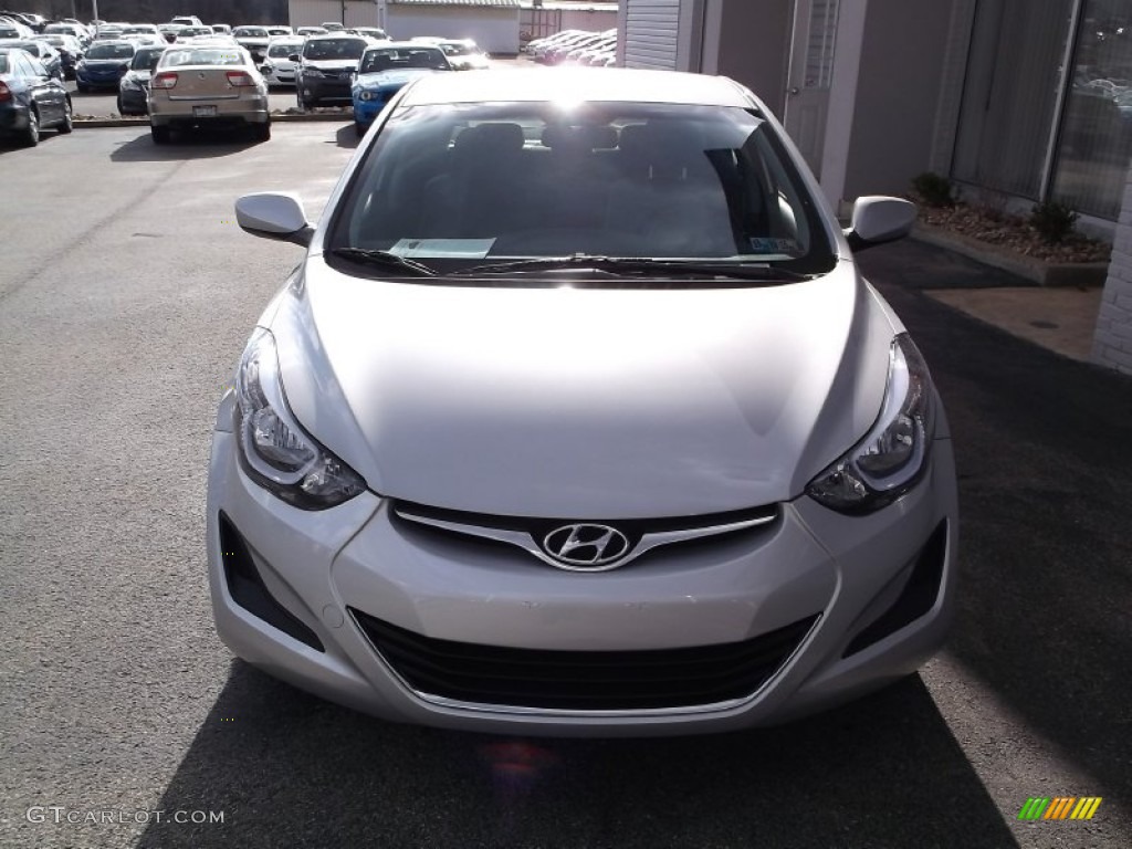 2015 Elantra SE Sedan - Shimmering Air Silver / Gray photo #4