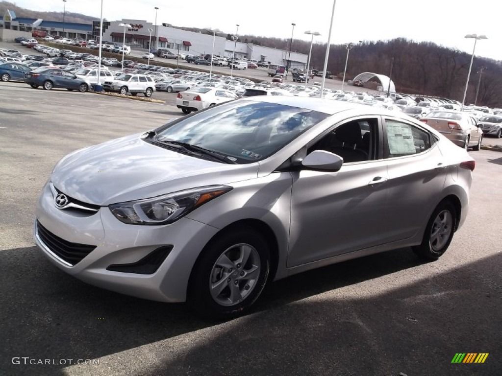 2015 Elantra SE Sedan - Shimmering Air Silver / Gray photo #5