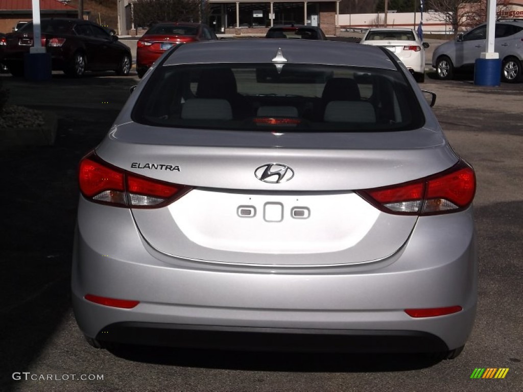 2015 Elantra SE Sedan - Shimmering Air Silver / Gray photo #6