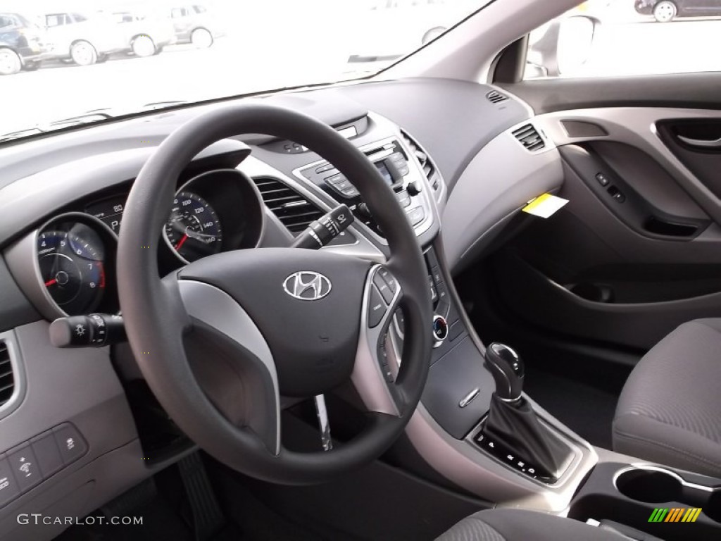 2015 Elantra SE Sedan - Shimmering Air Silver / Gray photo #7