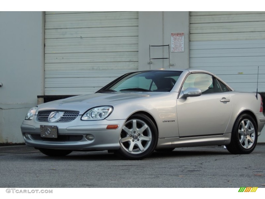 2001 SLK 230 Kompressor Roadster - Brilliant Silver Metallic / Charcoal Black photo #2