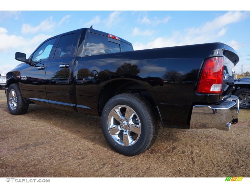 2015 1500 Big Horn Quad Cab - Black / Black/Diesel Gray photo #2