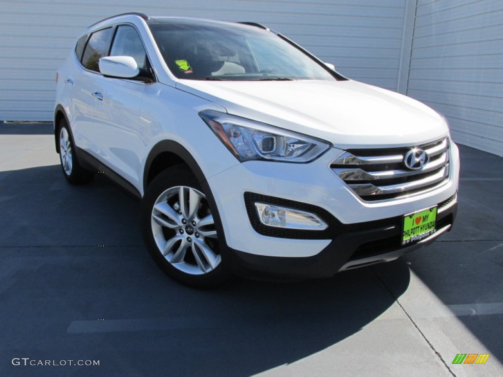 2015 Santa Fe Sport 2.0T - Frost White Pearl / Black photo #1