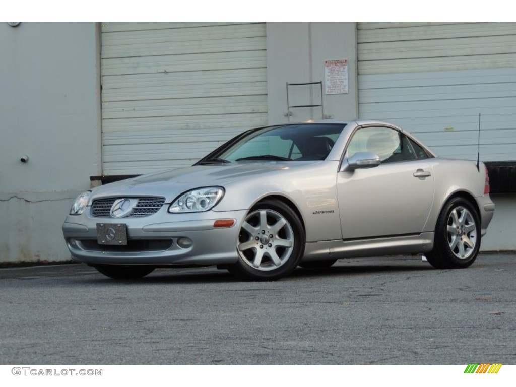 2001 SLK 230 Kompressor Roadster - Brilliant Silver Metallic / Charcoal Black photo #17