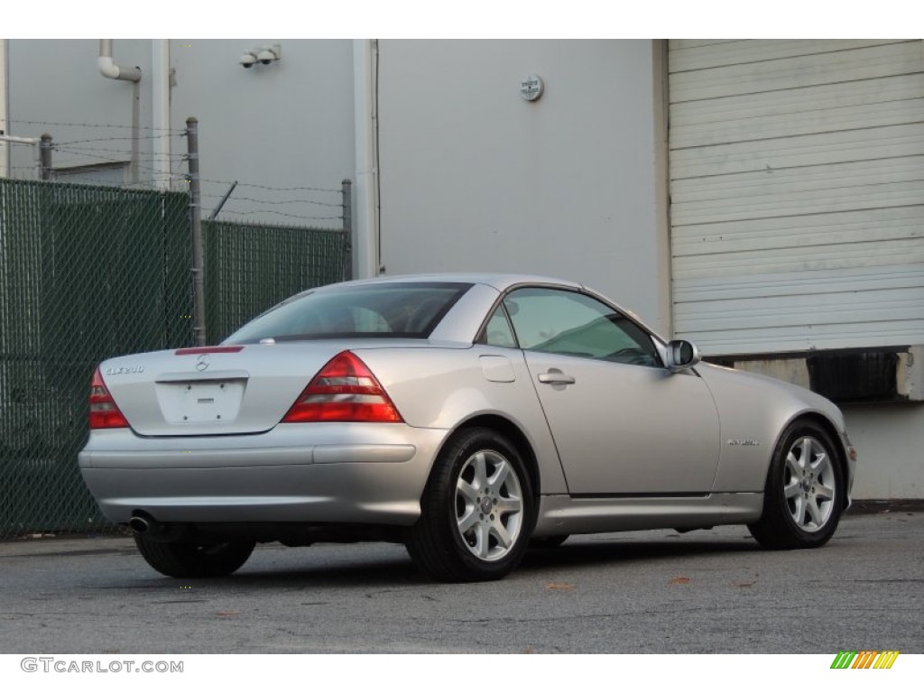 2001 SLK 230 Kompressor Roadster - Brilliant Silver Metallic / Charcoal Black photo #27