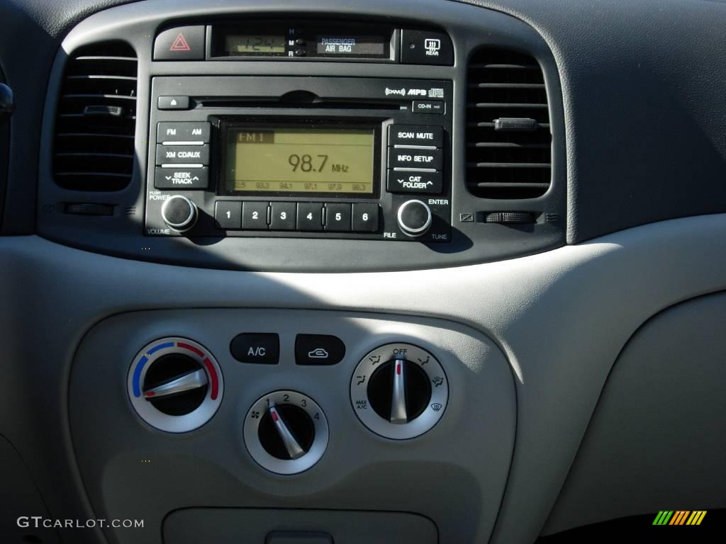 2008 Accent GLS Sedan - Charcoal Gray / Gray photo #9