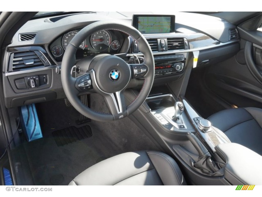 Black Interior 2015 BMW M3 Sedan Photo #99408842