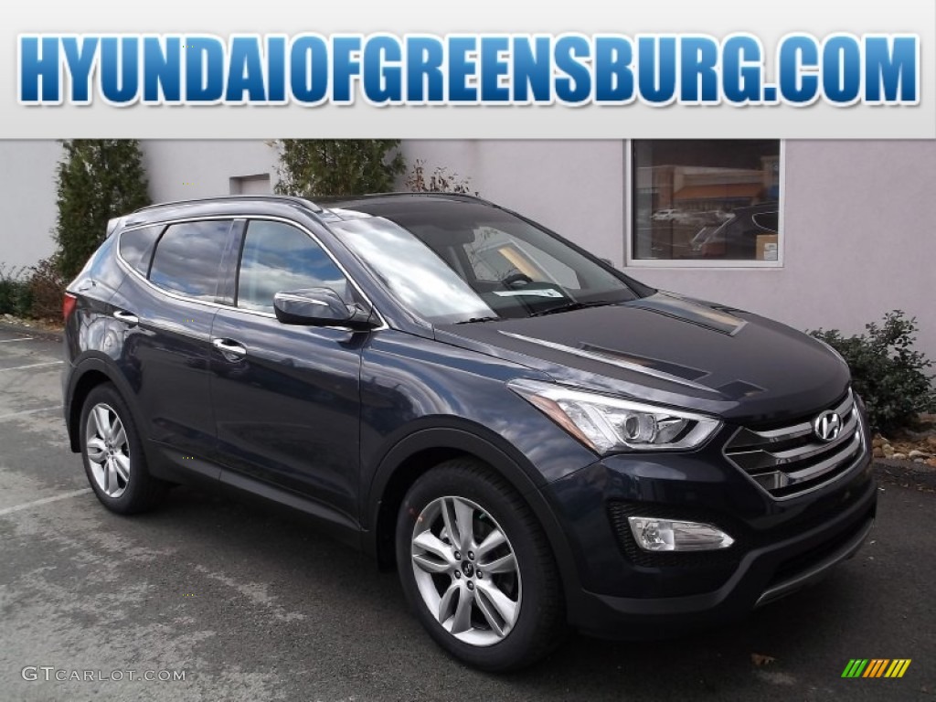 2015 Santa Fe Sport 2.0T AWD - Marlin Blue / Gray photo #1