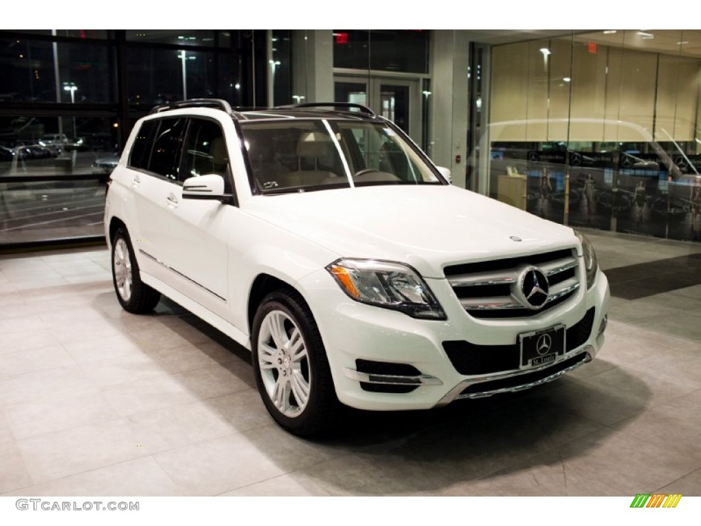 2014 GLK 350 4Matic - Polar White / Almond Beige/Mocha photo #1