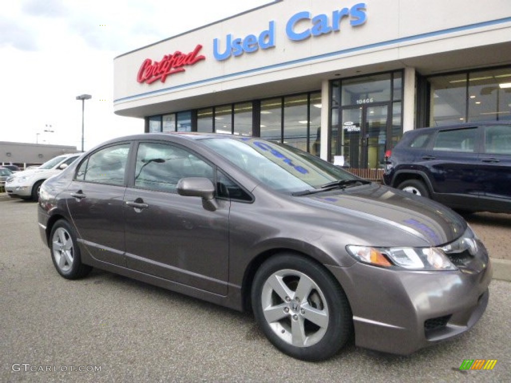 2009 Civic LX-S Sedan - Urban Titanium Metallic / Black photo #1