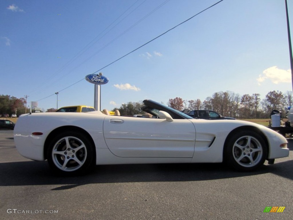 2001 Corvette Convertible - Speedway White / Light Oak photo #6