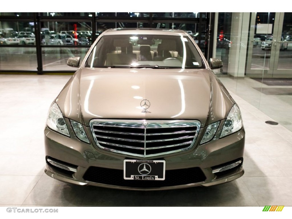 2013 E 350 4Matic Sedan - Indium Grey Metallic / Almond/Black photo #6