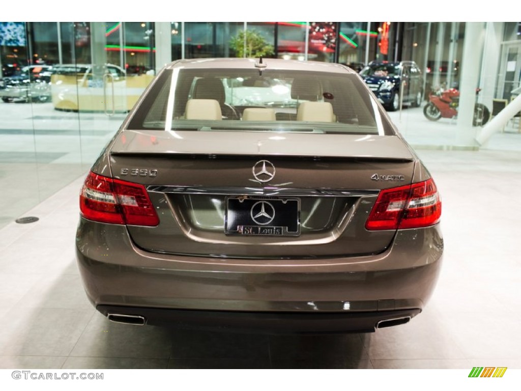 2013 E 350 4Matic Sedan - Indium Grey Metallic / Almond/Black photo #7